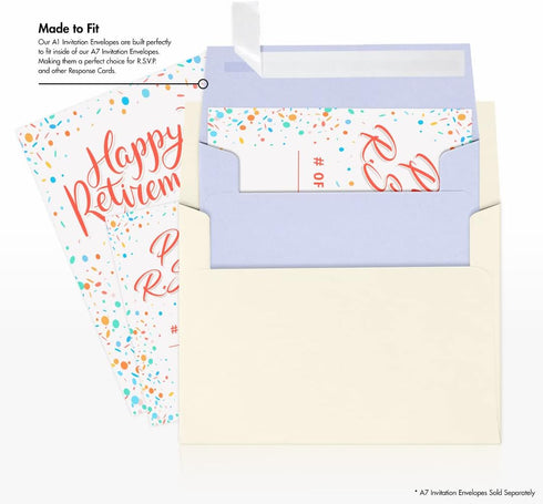 LUXPaper 4Bar A1 Invitation Envelopes | Peel & Press | 3 5/8" x 5 1/8" | Lilac | 80lb. Text | 50 Qty
