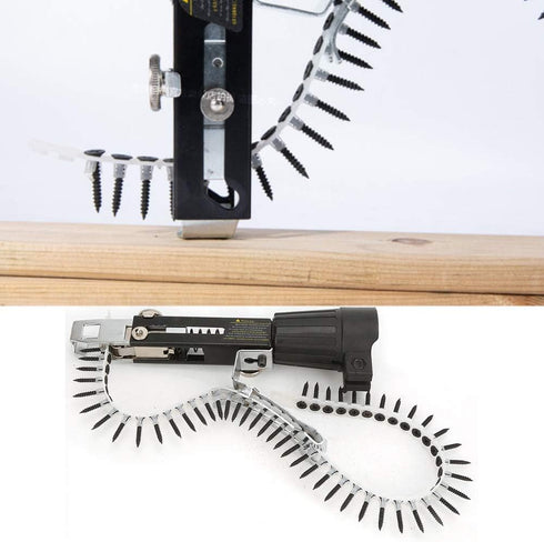 Screw Drill Chain Adapter for Power Drill Gun, Automatic Chain Nail Gun Kit for Electric Drill Woodworking