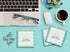 Sticky Notes 12 Pack 3"x3" 50 Sheet Count Per Pad, It's Beer O"Clock Somewhere, Cute Funny Memo Note Pads Stationery Journal Planner Paper