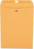 Universal UNV35264 #90 Square Flap Envelope, Gummed/Clasp, Brown Kraft, 100/Box