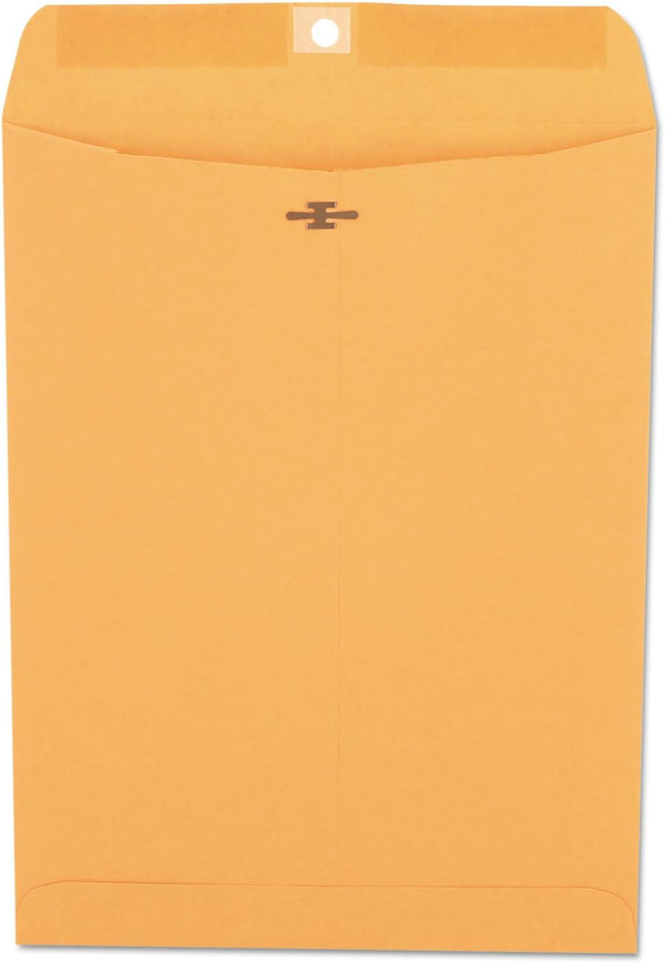 Universal Kraft Clasp Envelope, Center Seam, 28lb, 9 x 12, Brown Kraft, 100/Box