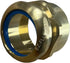 EZ-Fluid 1-1/2" FIP x 1-1/2" OD Slip Joint Connection Brass Heavy Duty Waste Male Trap Adapter - Under Sink Waste Drain