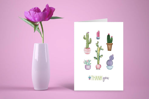 Set 12 2 Stonehouse Collection | Assorted Succulent Design Note Card | Variety of Cactus Note Cards | Arizona, New