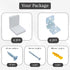 MR.BRACKET Pack 4, MR BRACKET L Bracket, White Shelf Brackets of Heavy Duty Cabinet Hanging Brackets, Plastic Cover