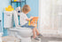 Slow Close Round Toilet Seat - Easy Clean Plastic in White