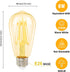 BoostArea LED Light Bulb, 2 Pack, 6 Watt (60W Equivalent), 800 Lumens, 2700K Warm White, E26 Base, Non-Dimmable