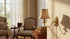 Aspen Creative 30006, 3" 5" 4" Set 1 Bell Clip-On Chandelier Lamp Shade, Grey and Red Striping, Top x Bottom x Slant