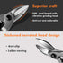 Finder 12" Aviation Snips, Long Straight Cut Tin Snips with CR-V Blade & Comfortable Grip for Metal Cutting