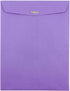 JAM PAPER 9 x 12 Colored Envelopes with Clasp Closure - 100/Pack - Violet Purple Recycled