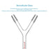 stonylab Glass Connecting Adapter, Borosilicate Glass 8 mm O.D. Y-Shaped 3-Way Connection Tube for Laboratory Air Flow