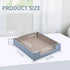 Leather Letter Tray, Luxury Desk Organizer for Mail, Paper, Files, Grey