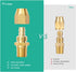 4pcs Premium Solid Brass Pneumatics Reusable Hose-End Repair Fitting, 1/4" Barb for 1/4-Inch ID Polyurethane Hose