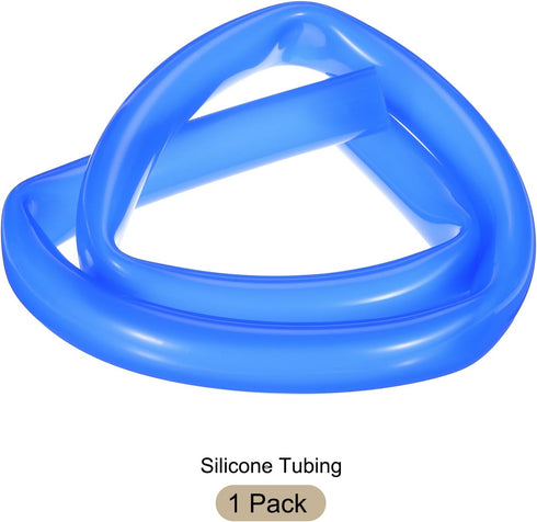 1m(3.3ft) 19mm(3/4") ID x 25.4mm(1") OD Silicone Tubing, Blue Industrial Plastic Hoses for Pump Siphoning