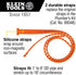 Klein Tools 69347 Plumber's Kit Replacement Straps, Use with Digital Angle Gauge and Levels Cat. Nos. 935DAGL and 935DAG, 2 Silicone Straps by Klein Tools