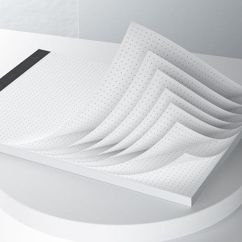 AILZFEI 2 Pack 8.5 11 30 5x5 (5 inch), 8.5"x11" Dot Grid Desk Notepad x Dot Paper Pad, Sheets per Pad, White, Dots per