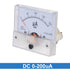 uxcell Analog Current Panel Meter DC 0-200uA 5uA Scale 85C1 Ammeter for Circuit Testing Charging Battery Ampere Tester Gauge Pack of 1