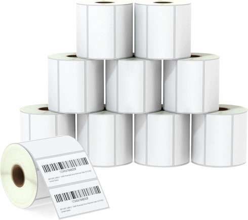 BETCKEY 3" x 1.5" Barcode Shipping & Address Labels, Compatible with Zebra & Rollo Printer, 10 Rolls.
