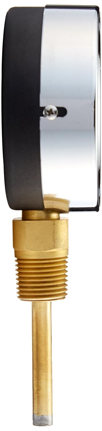 PIC Gauges TRI-HD-302L-G Bottom Mount Industrial Heavy Duty Round Dial Tridicator, 3" Dial, 0/200 psi Range