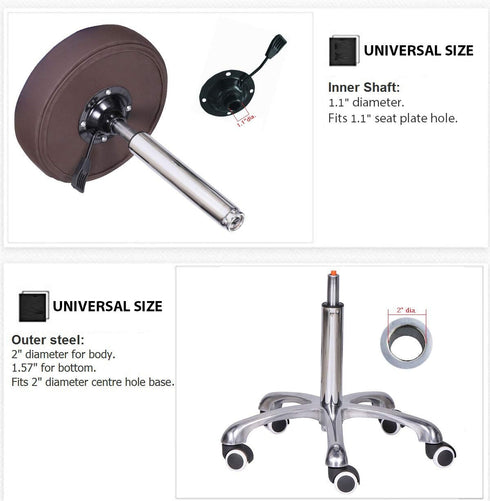 Kaleurrier Gas Lift Cylinder, Pneumatic Chair Replacement Parts, 500 lbs Heavy Duty Steel Case, Universal Size