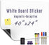 Magnetic White Board Sticker, 40'' x 24'' Adhesive Dry Erase Board for Wall, Includes Marker Magnet Eraser