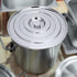 40cm Stainless Steel Pan Lid Cookware Part Heat Resistant Easy Clean Skillet Lid Stockpot Cover for BBQ Buffet Picnics