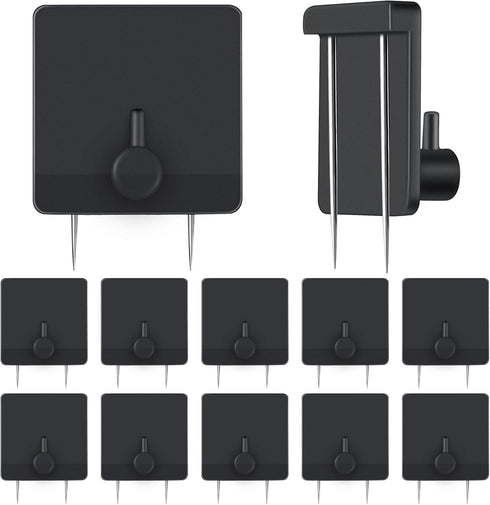 Lounsweer Cubicle Hooks - Stainless Steel Fabric Wall Coat Hooks, 10 Pcs for 50 Lbs Home Office Room Board Hanging