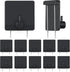 Lounsweer Cubicle Hooks - Stainless Steel Fabric Wall Coat Hooks, 10 Pcs for 50 Lbs Home Office Room Board Hanging