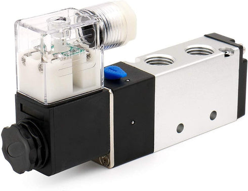 Baomain Pneumatic Air Control Solenoid Valve, 4V210-08, 220V AC, 5 Way 2 Position