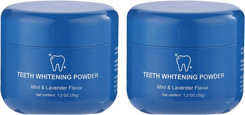 Generic 2PCS Teeth Whitening Powder, Whitening Powder Fresh Breath, No Sensitivity Stain Removal,