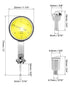 QWORK Dial Test Indicator with 2 Steel Dovetail Clamps, 0.030" Test Indicator, 0.0005" GR Dial Reading for Machine