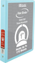 BAZIC 3 Ring Binder, 1" Economy View Organizer, Pastel Blue Color, Round Ring, Holds 175 Sheets for School Office Home