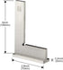 Precision Machinist Square 4 Inch Engineer Square, 90 Degree Right Angle Ruler, Ground Hardened Steel