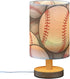 Amooorous Cartoon Sport Baseball End Table Lamps Baby Night Light for Indoor Lamp for Boys with Shade lamparas mesa de