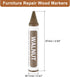 12 uxcell Furniture Repair Wood Markers, Pcs Walnut Touch Up Filler Sticks, Wood Wax Pen Crayons for Scratches, Wood