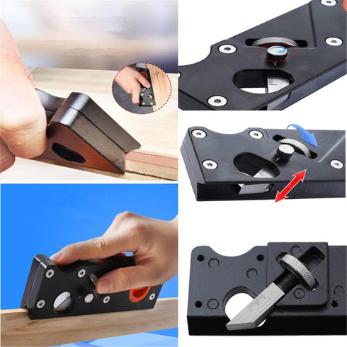 szhdxsy Wood Planar Carpenter's Edge Trimming Tool, Black, for Quick Chamfering and Planing