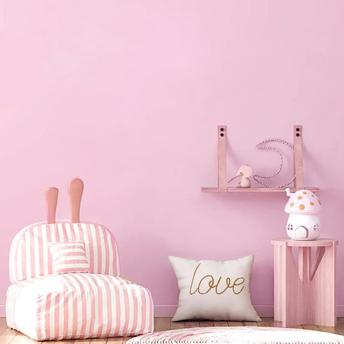 Yasinet 17.71" X 118" Pink Peel and Stick Wallpaper, Solid Color, Removable Self-Adhesive Vinyl Film