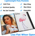 Sooez Heavy Duty Binder with Plastic Sleeves, 18"x24", Portfolio Folder with 30 Clear Sheet Protectors