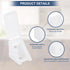 0.8"x0.8"x0.7" 50 PATIKIL Plastic Corner Braces, Pcs L-Shape Shelf Support Corner Brace Nylon Right Angle Brackets
