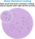 Dapesuom Round Mouse Pad, 8.7 x 8.7 Inch Premium Washable Non-Slip Rubber Base Cute Small Mouse Mat, Purple