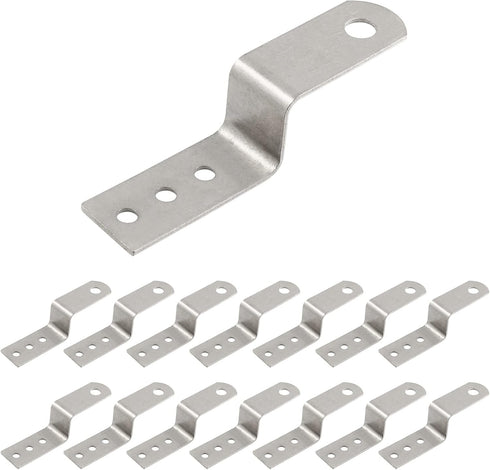 BokWin 15 Pcs Z Mounting Bracket,3.74 Inchx0.63 Inch Iron Right Angle Corner Bracket