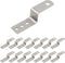 BokWin 15 Pcs Z Mounting Bracket,3.74 Inchx0.63 Inch Iron Right Angle Corner Bracket