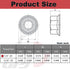 GPJYYDS 1/4-20 1/4" 304 50 Pack Serrated Flange Hex Nuts, Hexagon Flange Nuts, Stainless Steel, UNC Nuts Fasteners