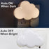 AUSAYE LED Night Light Plug in Lamp Light Sensor Cloud Night Light Energy-Saving Pretty Night Lights for Adults Kids