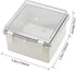 Zulkit Junction Box, ABS Plastic Dustproof Waterproof IP65 Electrical Box, Hinged Shell, Outdoor Universal Project