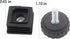 ZHYOHEN 4PCS 25x25Mm Black Square Insertable Furniture Levelers Floor Protectors Used for Fitness Equipment TV Stands