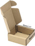 Ellbest 50Pcs Foldable Kraft Boxes, Rectangular Recyclable Cardboard for Packing, Shipping, Storage, 1.96x1.96x0.78
