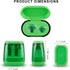 Sonuimy 4 Pcs Manual Pencil Sharpeners, Dual Holes Compact Colored Handheld Pencil Sharpener for Kids with Lid Adults
