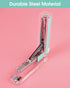 Clear Acrylic Stapler, Elegant Modern Desktop Stapler, Office Accessory for Home, School, or Office (Macaron Green)