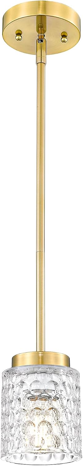 FEMILA Gold Pendant Light, 4" Pendant Light Fixtures, Kitchen Island Lighting, Hammered