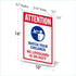 SmartSign 14 x 10 inch “Attention - Watch Your Children” Metal Sign, Rustproof Aluminum, Made in USA